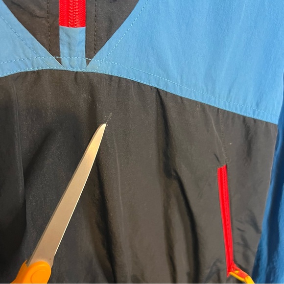 Vintage Sierra Anorak Hooded Windbreaker Outdoor Pullover Jacket Packable L - Picture 9 of 10